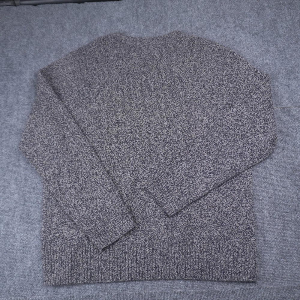 J.Crew Rugged Merino Sweater Mens XL Navy Marled Wool Blend Crewneck - Picture 5 of 7